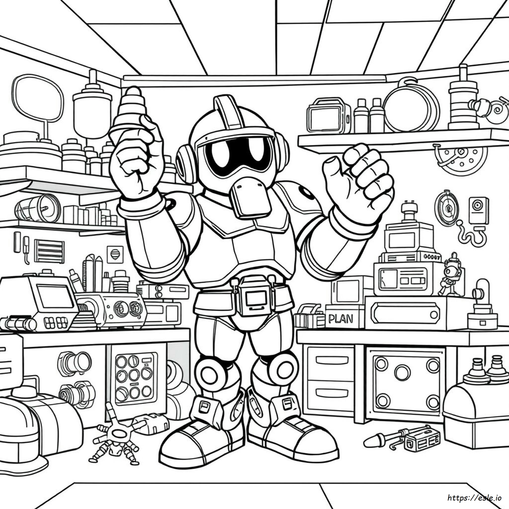 Robotnik Gambar Mewarnai