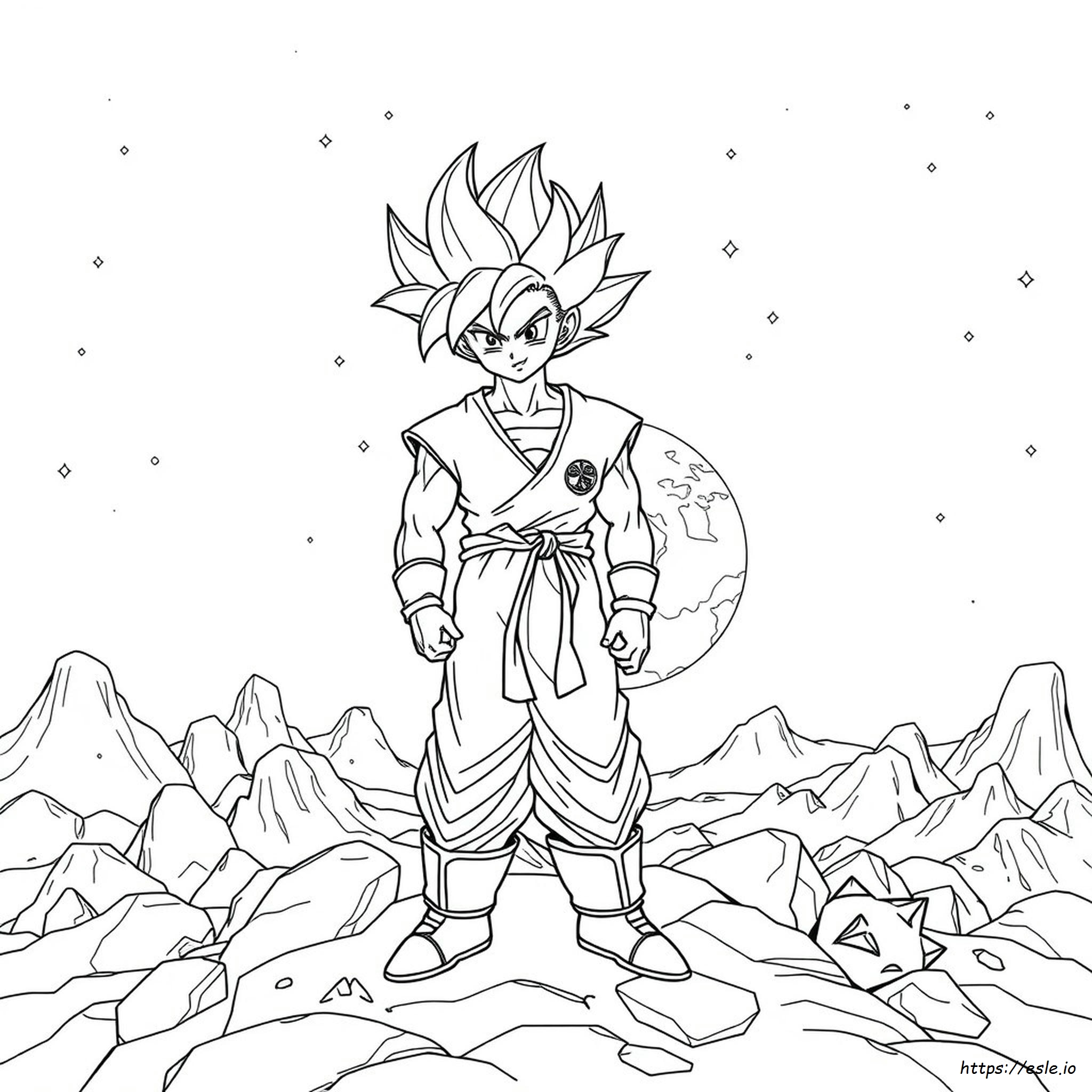 Dbz Goten Coloring Pages