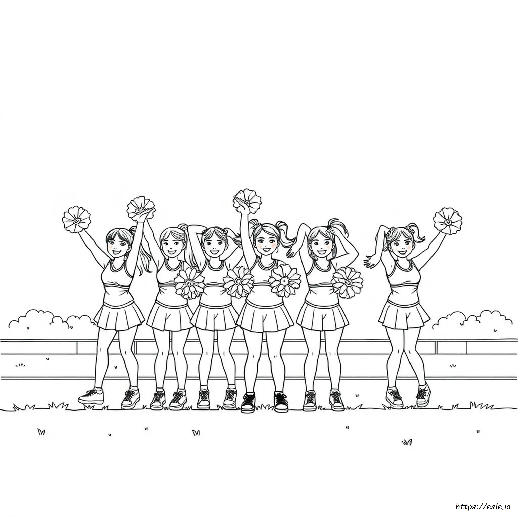 Cheerleading Coloring Pictures