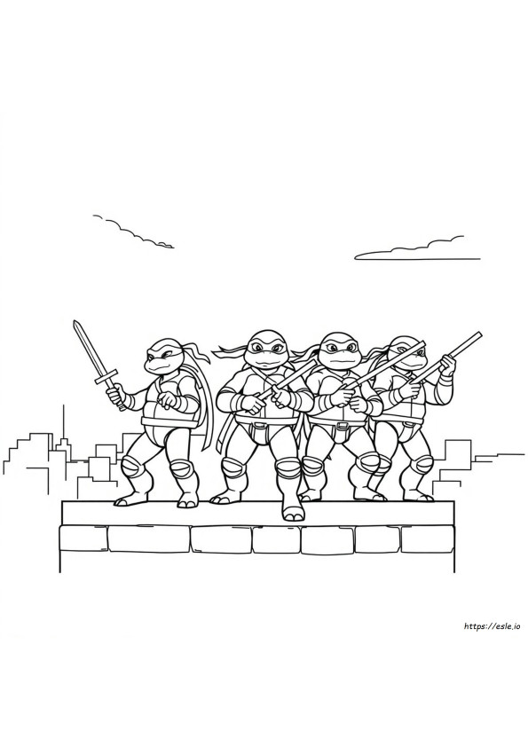 Coloring Pages Tartaruga Ninja Para Colorir
