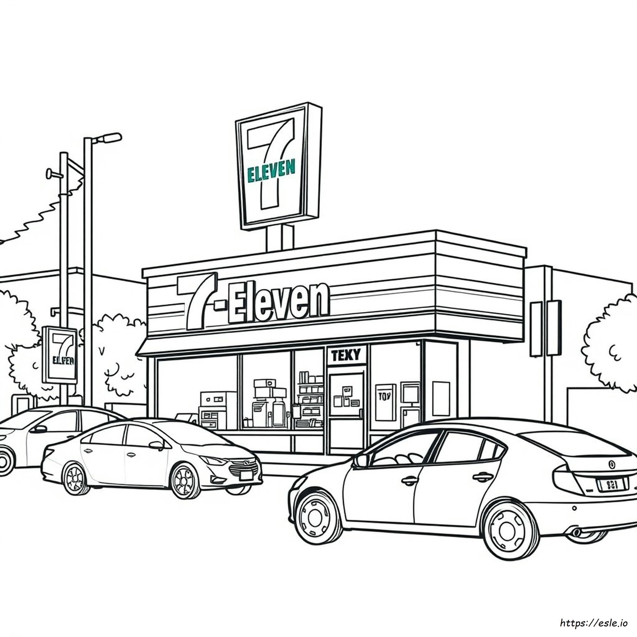 7 Eleven Coloring Page 7-eleven-coloring-page