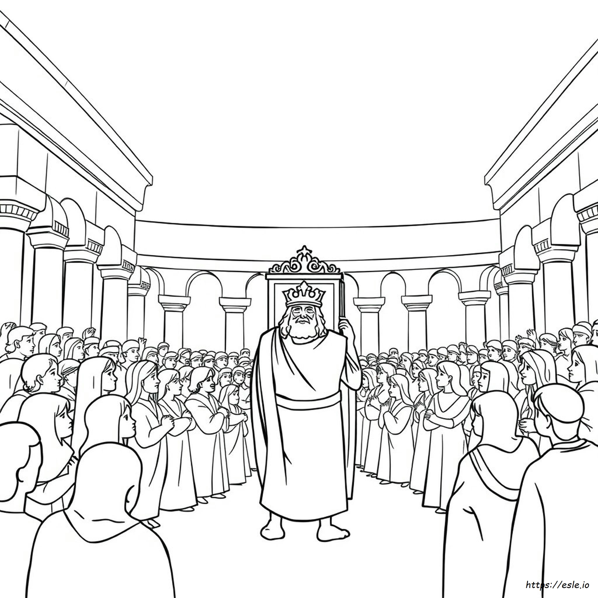 König David Und Die Bundeslade Ausmalbilder