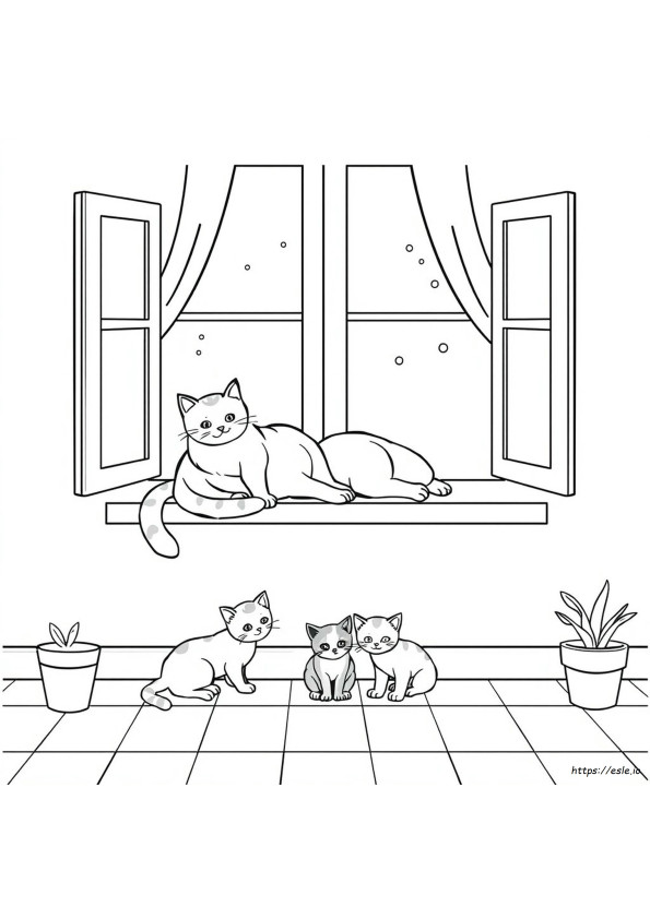Cats And Kittens Coloring Books