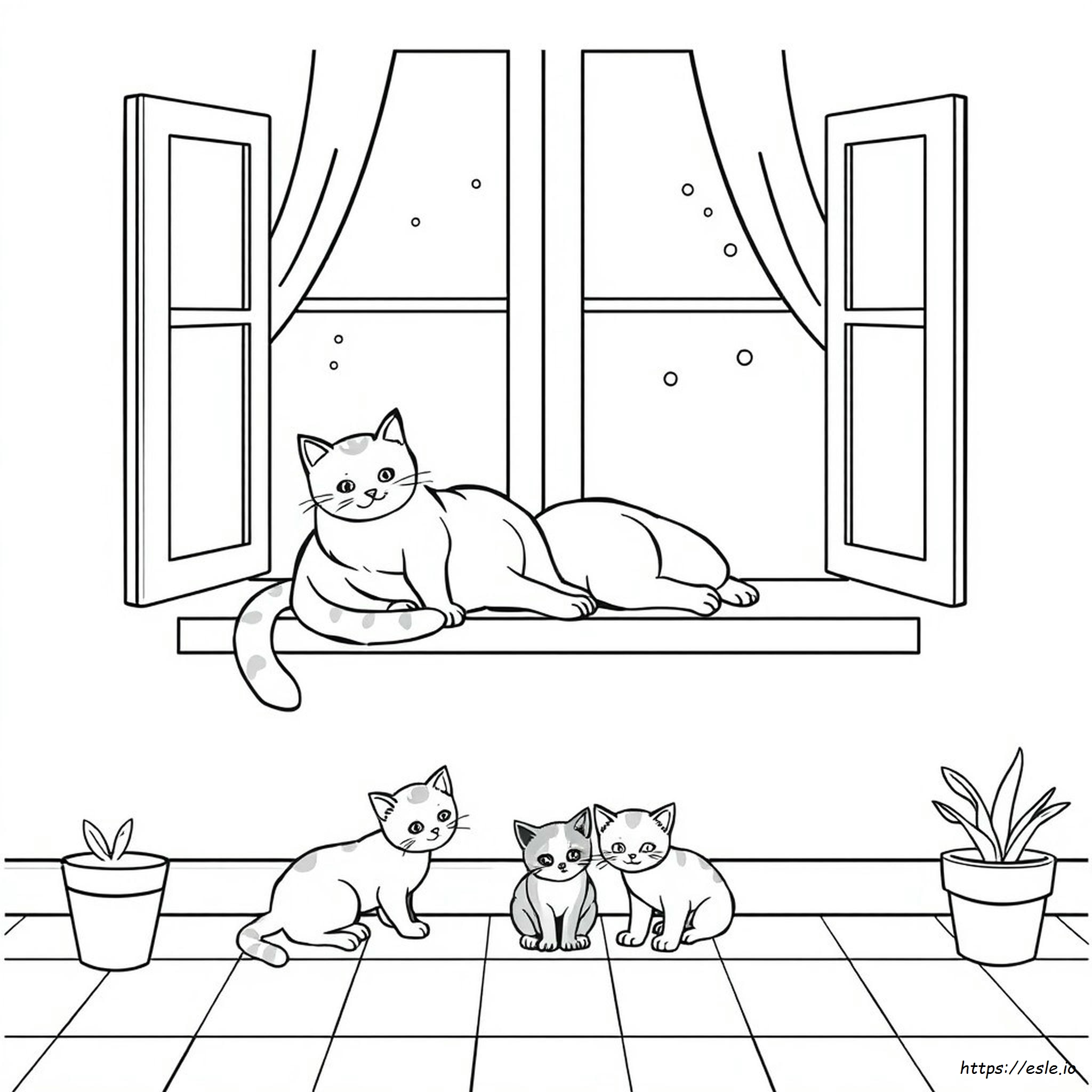 Cats And Kittens Coloring Books