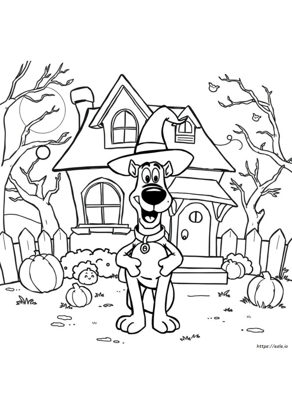 Scooby Doo Halloween Coloring Pages