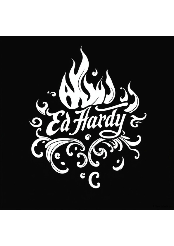 Printable Ed Hardy Coloring Pages