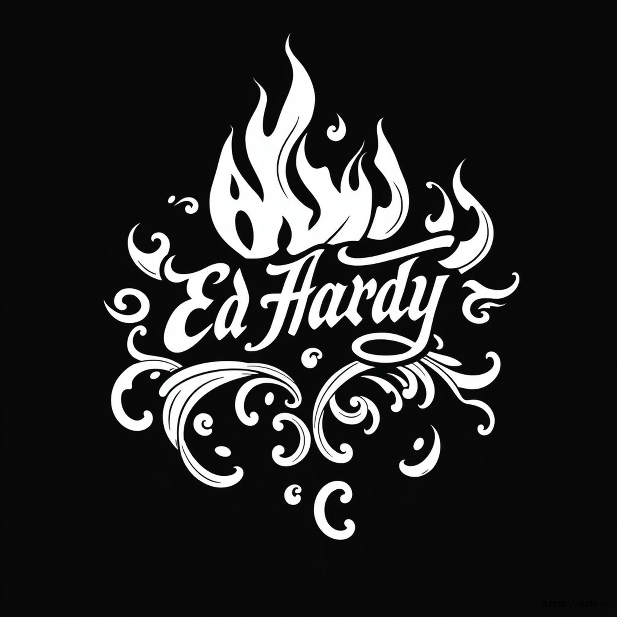Printable Ed Hardy Coloring Pages