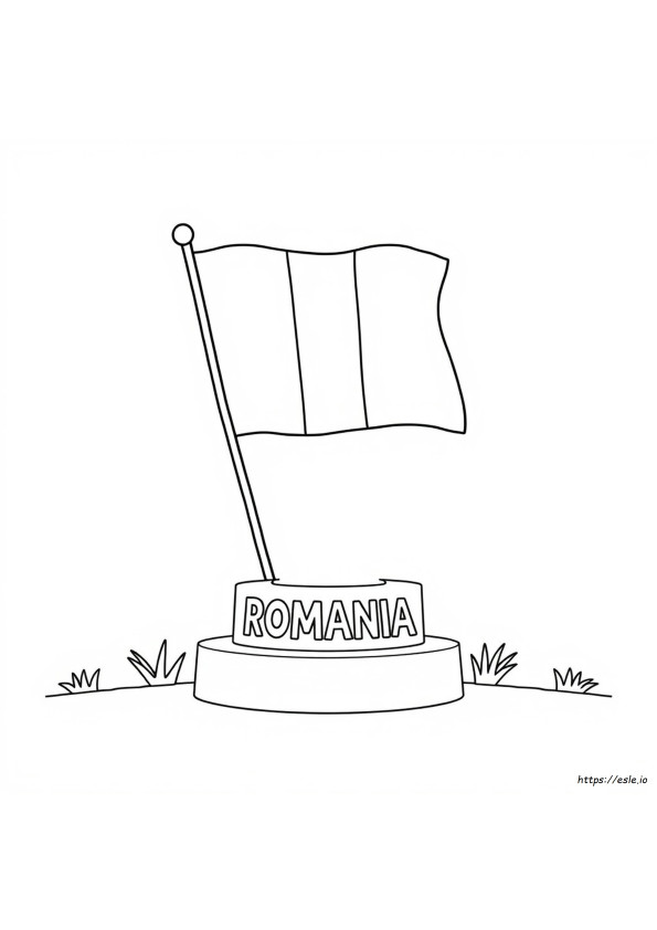 Bandiera Della Romania Da Colorare