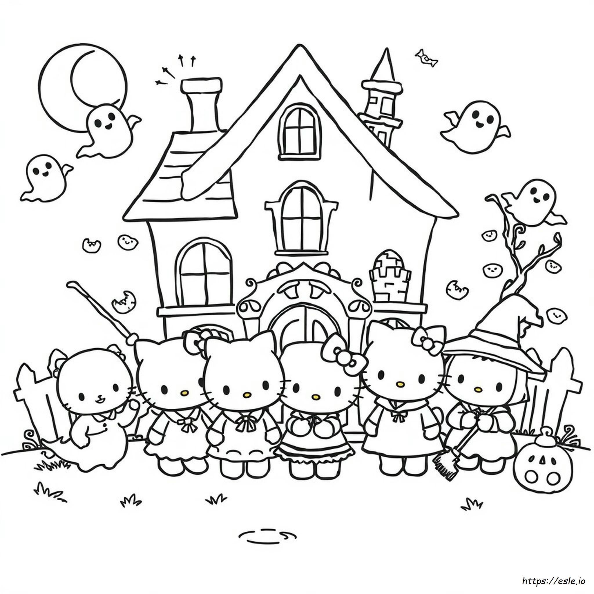 Sanrio Halloween Colouring Pages