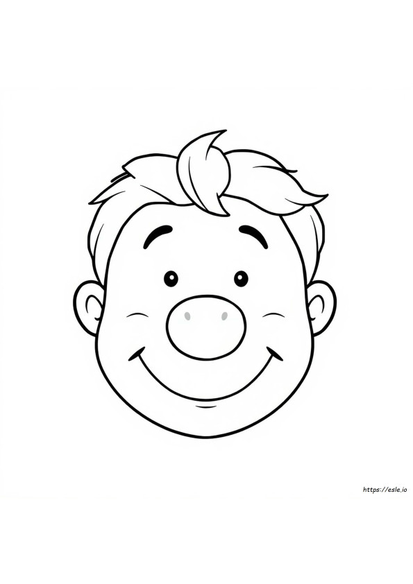 Printable Nose Coloring Page