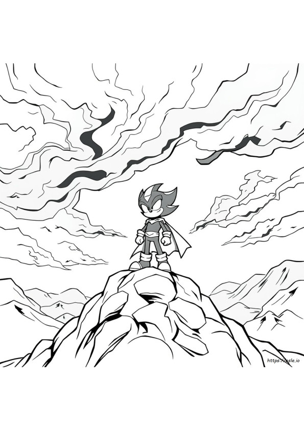 Super Shadow Printable Coloring Pages