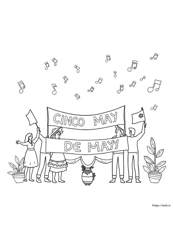 Coloriage Cinco De Mayo