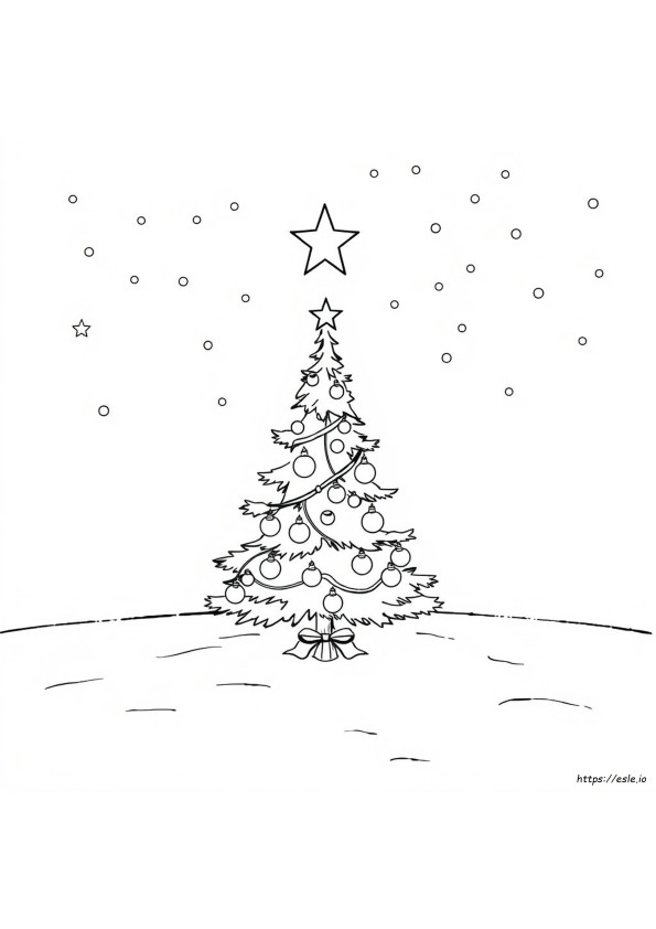 Kalın Çizgili Noel Boyama Sayfaları