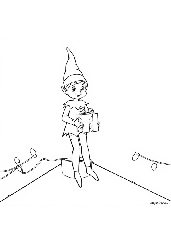 Elf On The Shelf Printable Coloring Pages