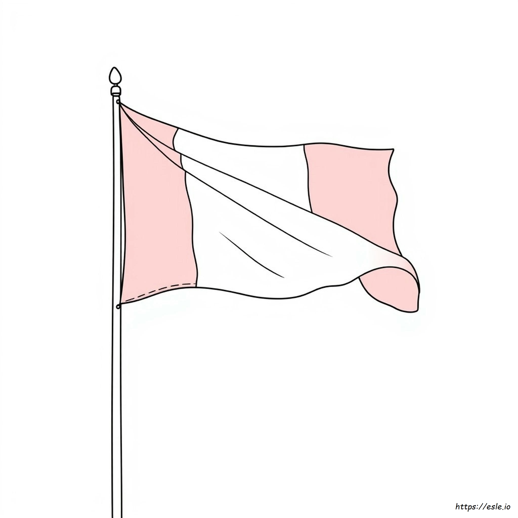 フランスの国旗 塗り絵 無料