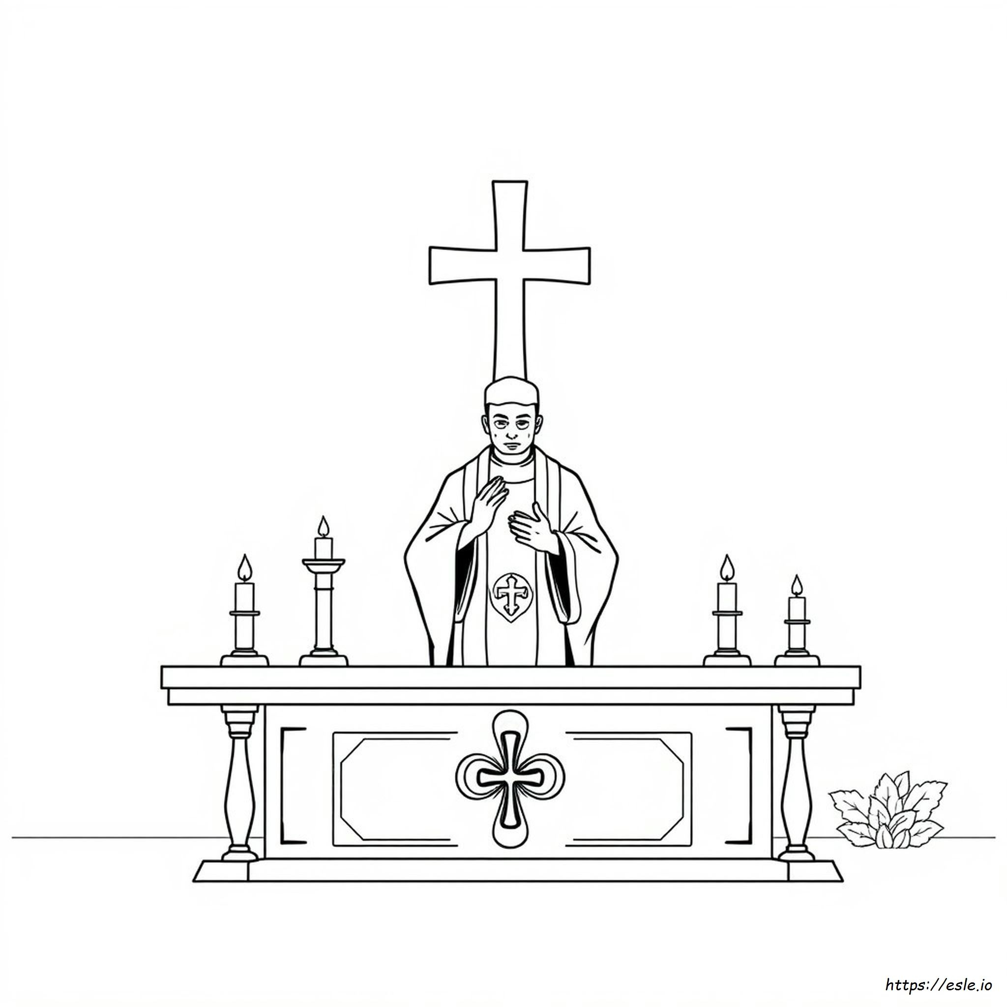 Página Para Colorear Del Sacerdocio