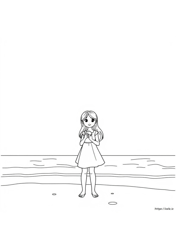 Realistic Girl Coloring Pages
