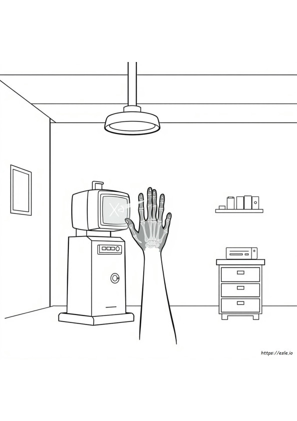 X Is For X Ray Coloring Page