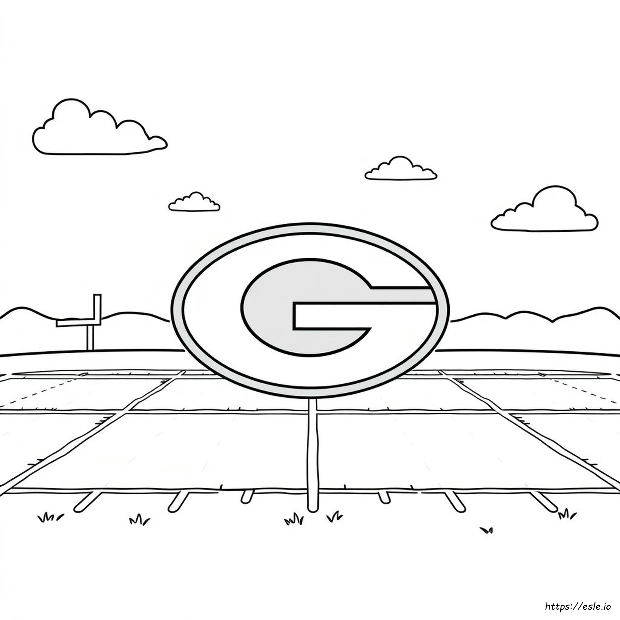 Green Bay Packers Logo Coloring Page