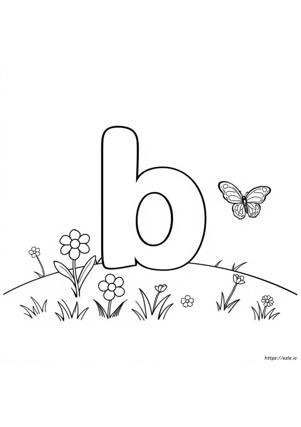 Coloriage Lettre Minuscule B