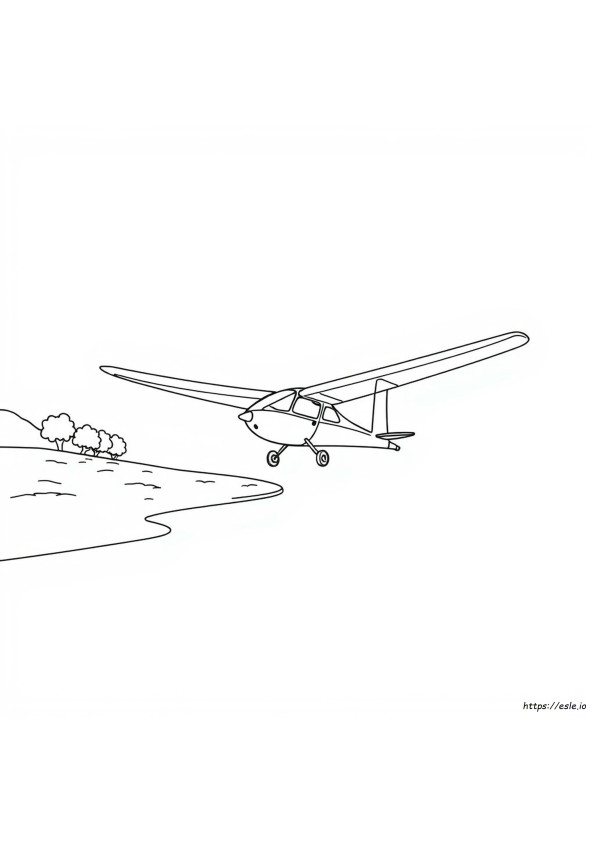 Glider Coloring Page