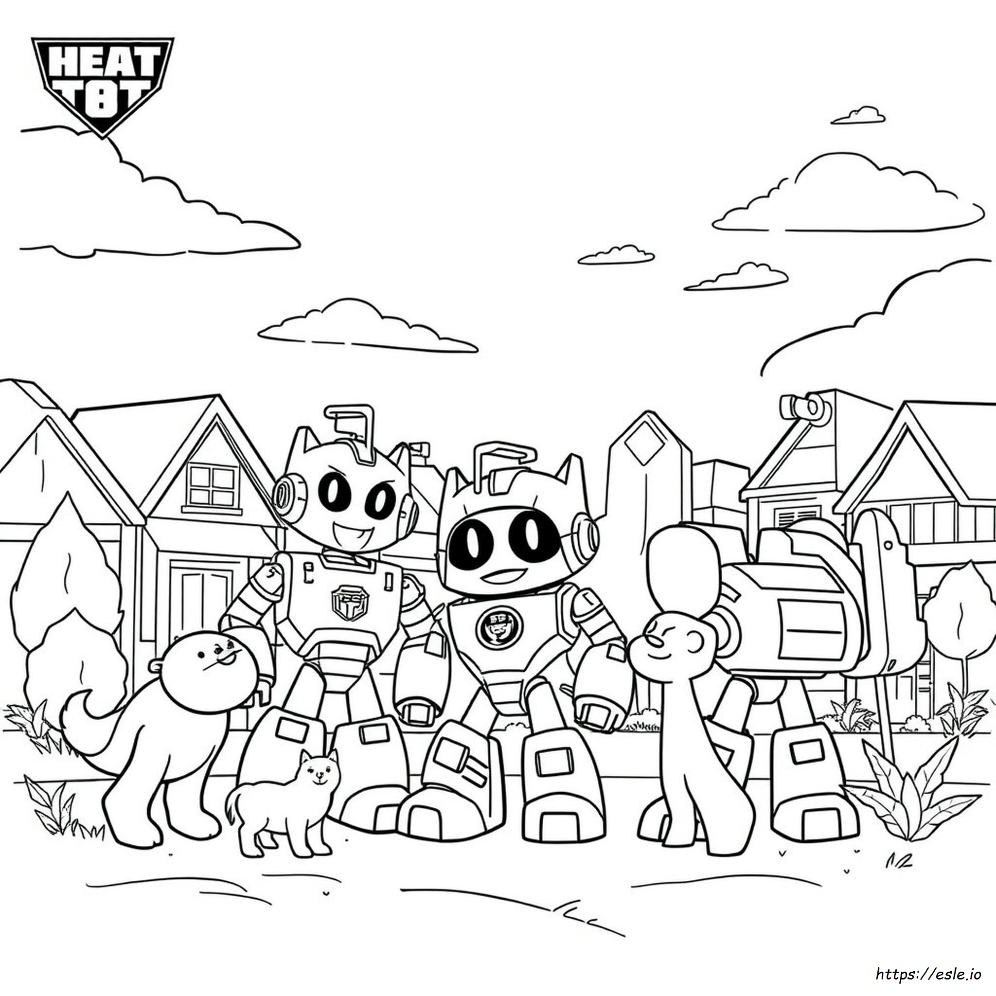 Heatwave Rescue Bots Coloring Pages