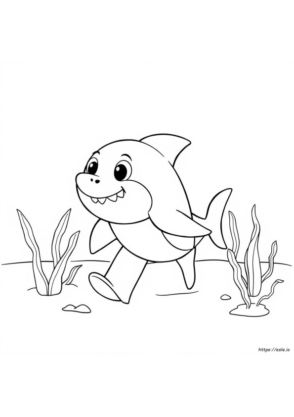 Kolorowanki Baby Shark Do Druku