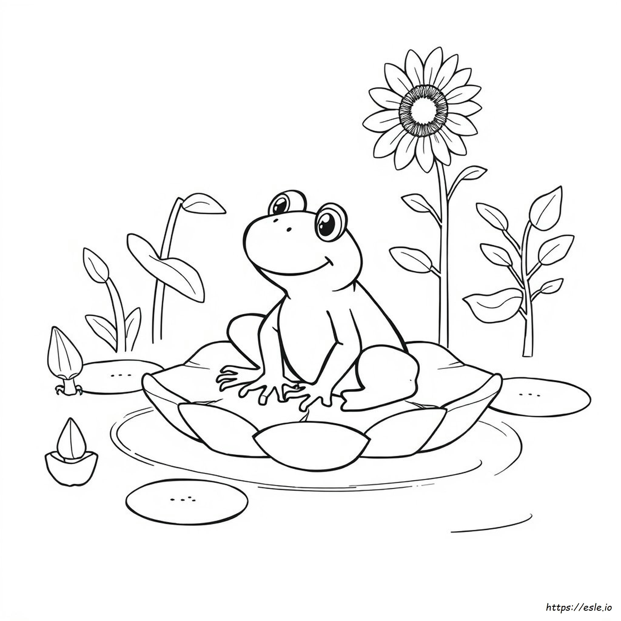 Froggy Days Colouring