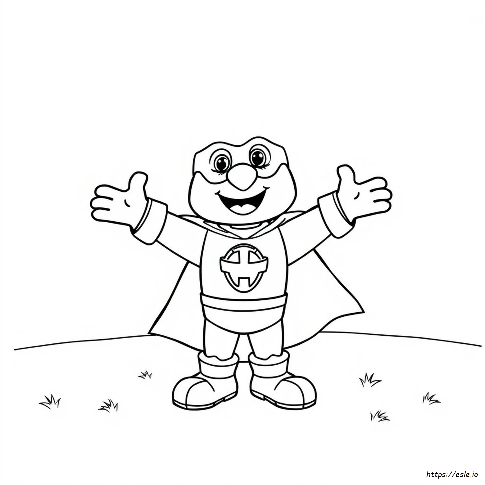 Super Grover Coloring Page