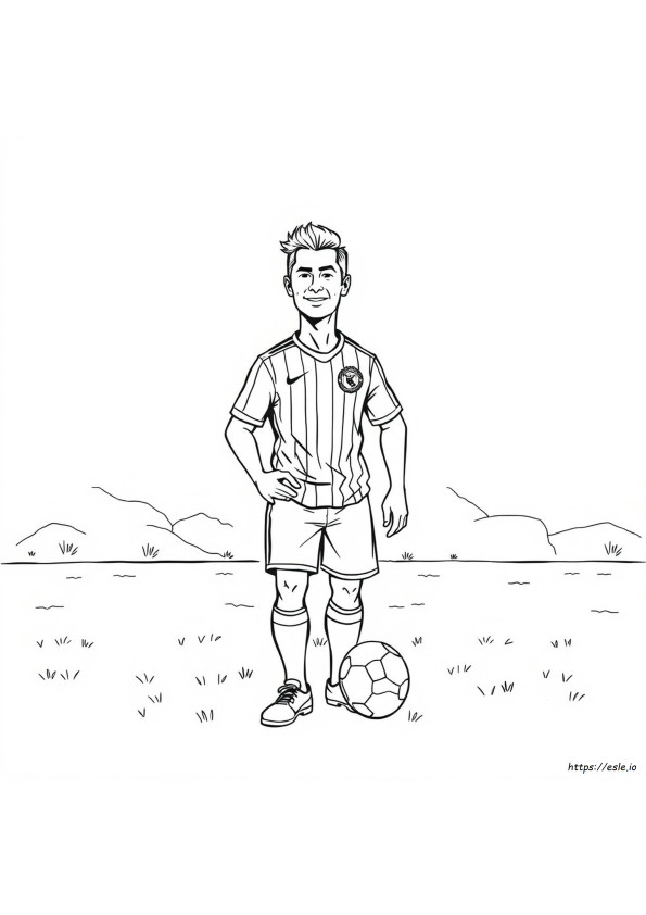 Ronaldo Jersey Coloring Page