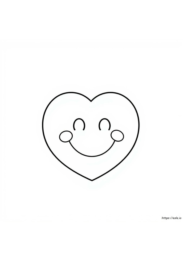 Happy Face Emoji Coloring Page