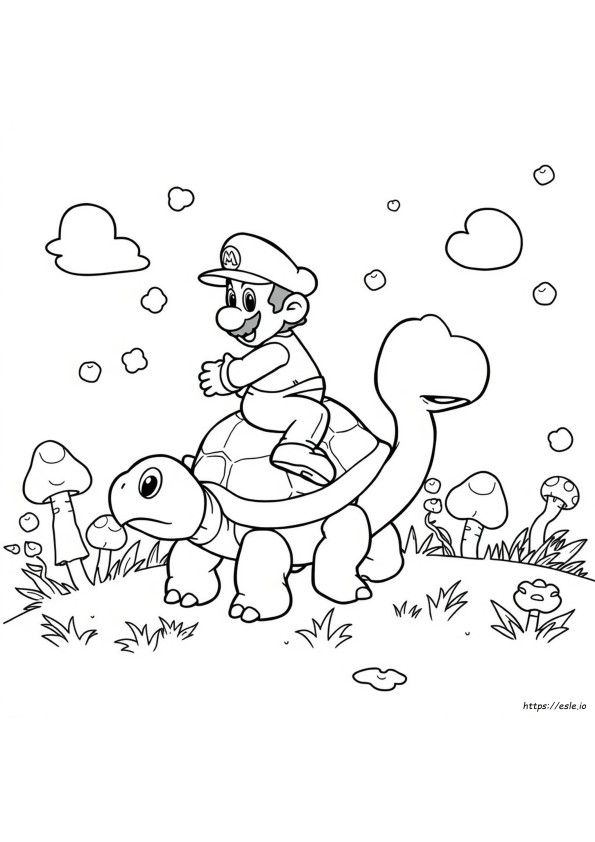 Mario Schildpad Kleurplaten