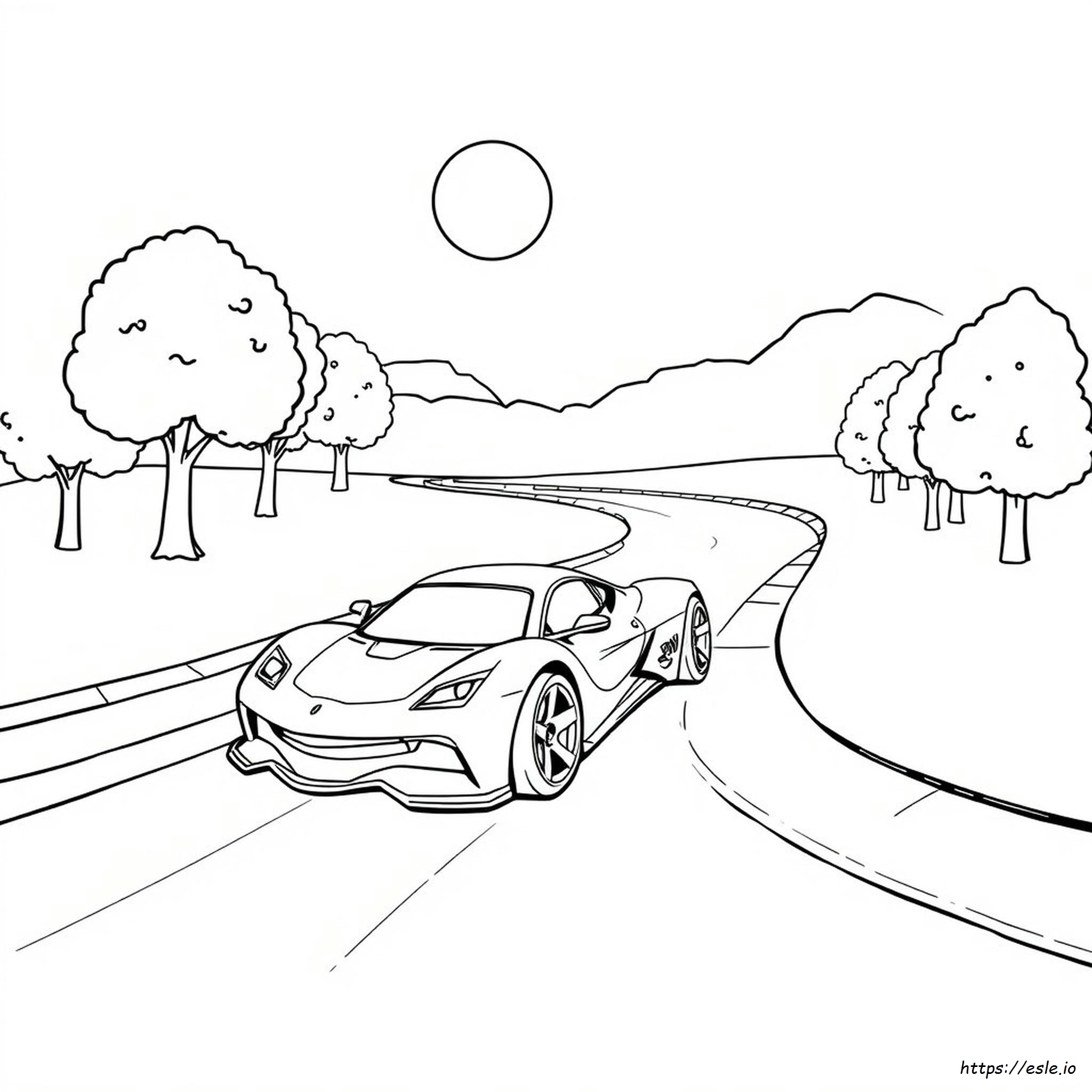 Hotwheels Colouring Page