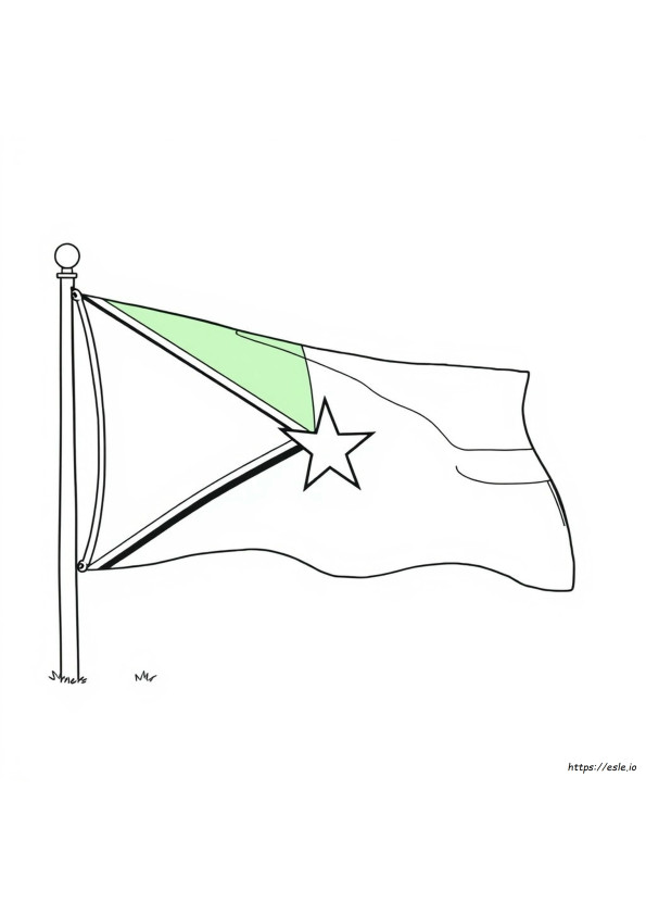 Guyana Flag Coloring Page