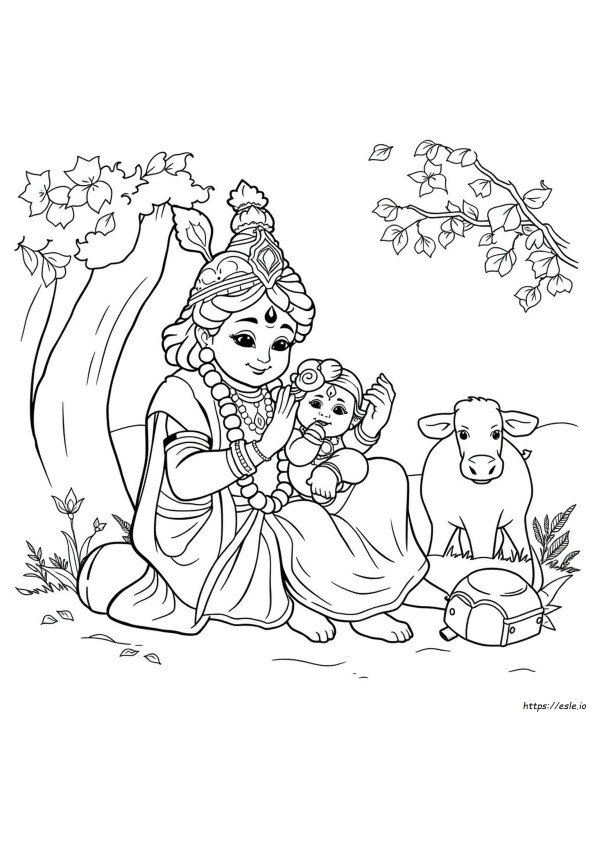 Krishna Janmashtami Värityskuvat