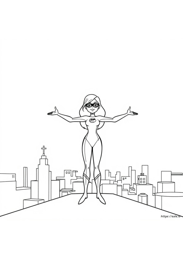 Elastigirl Da Colorare