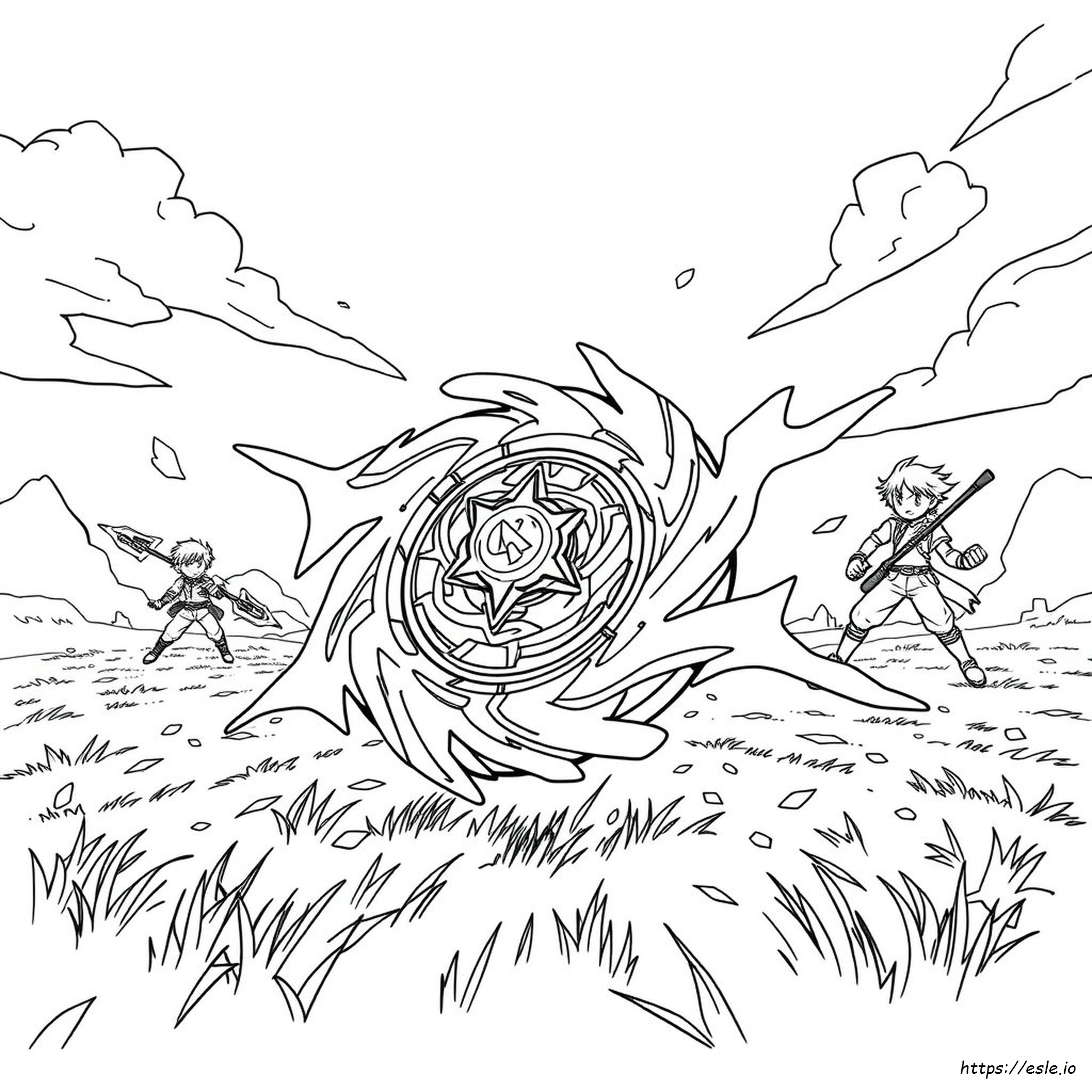 Spryzen Beyblade Coloring Pages