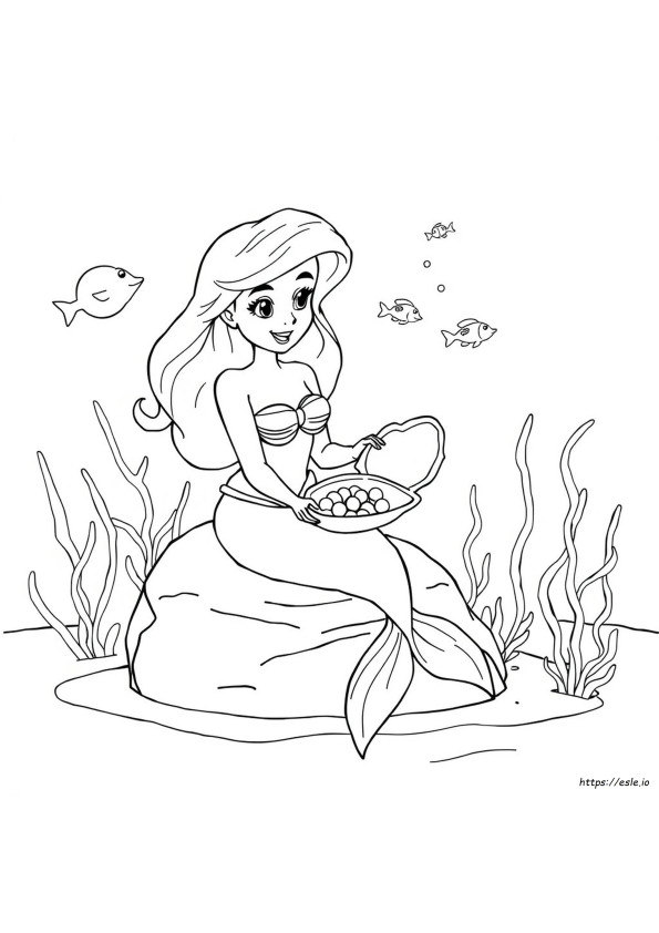 The Little Mermaid Vanessa Coloring Pages