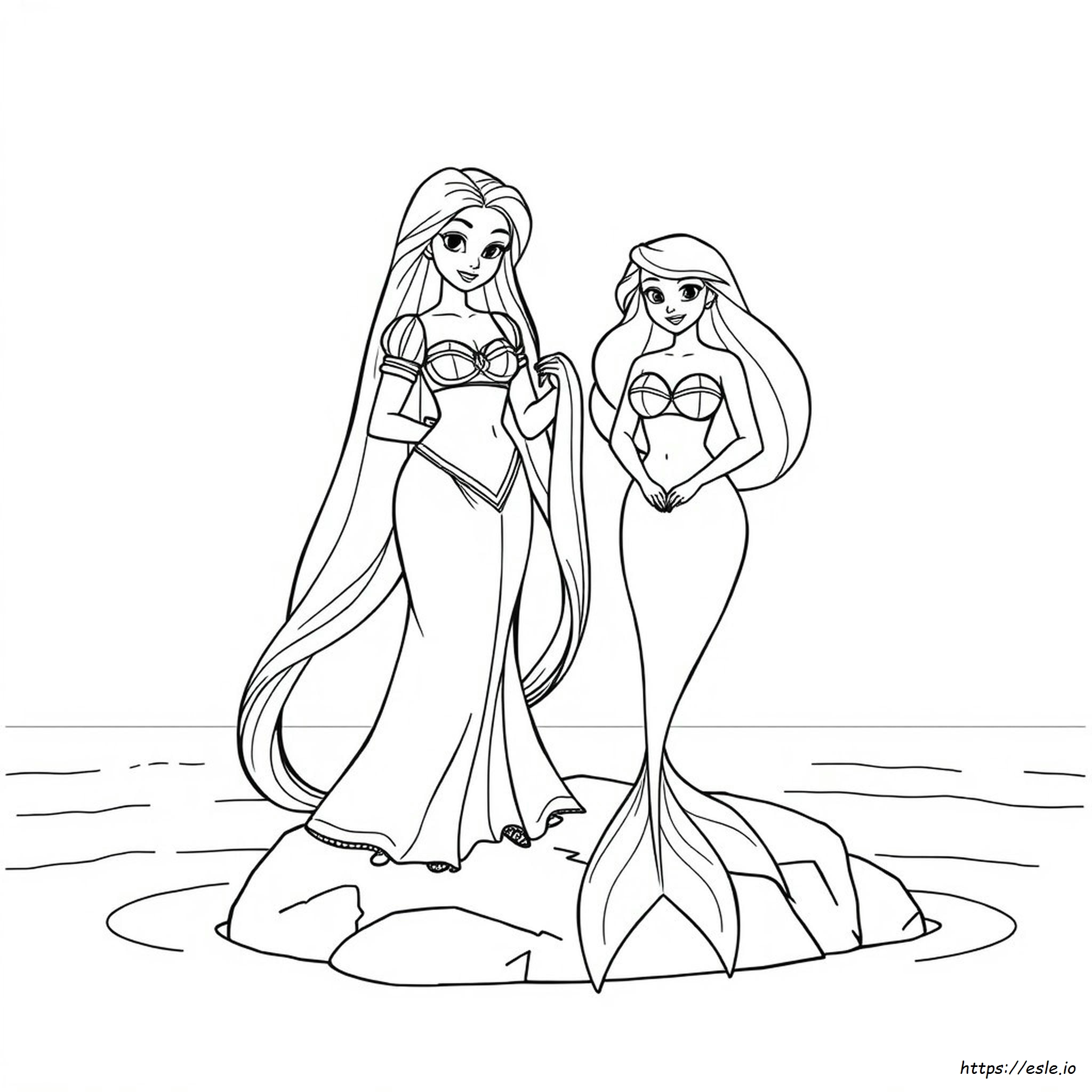 Rapunzel Ariel V rityskuvat