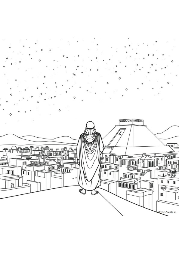 Printable Nebuchadnezzar Dream Coloring Page
