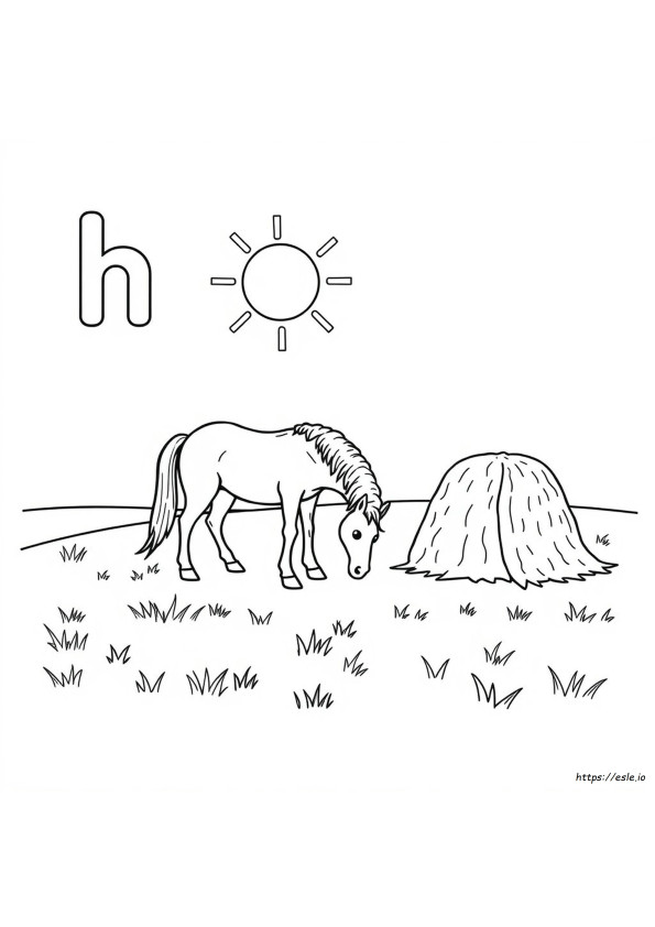 Disegni Da Colorare Con La Lettera H