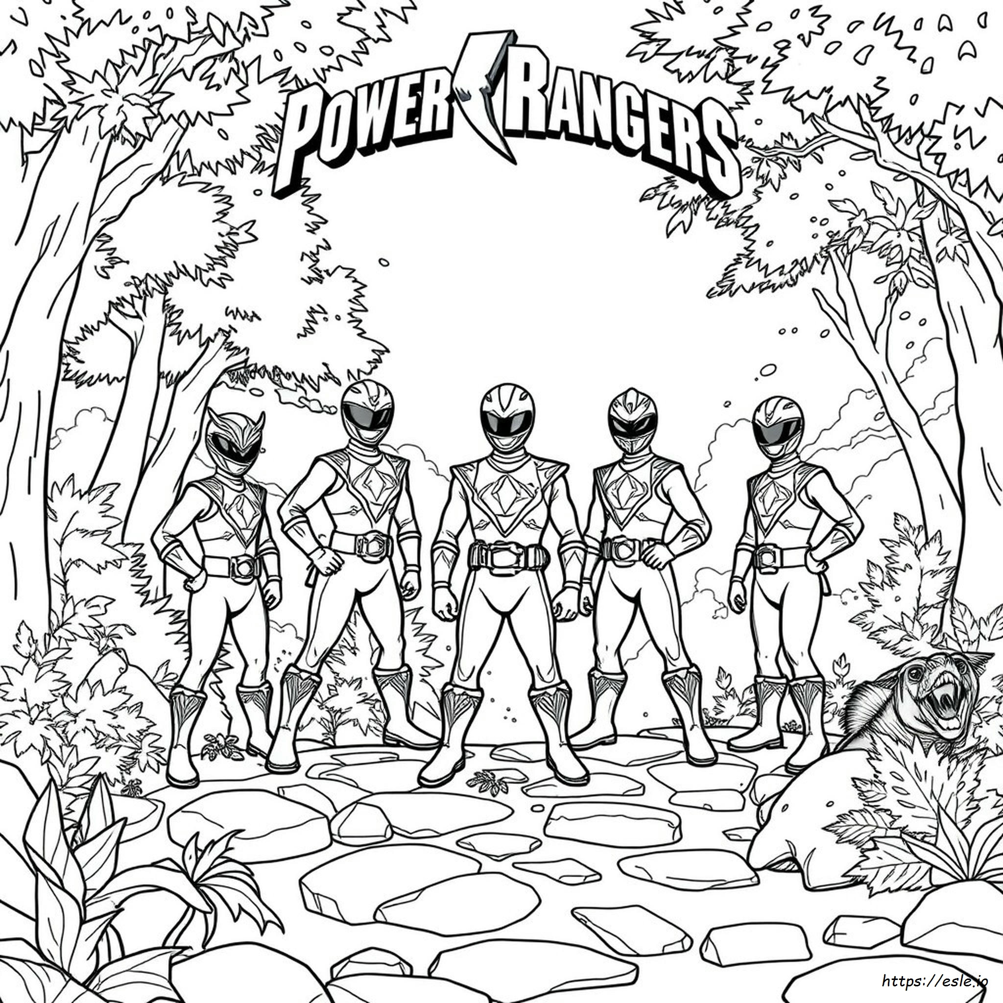 Power Rangers Dino Charge Para Colorir E Imprimir
