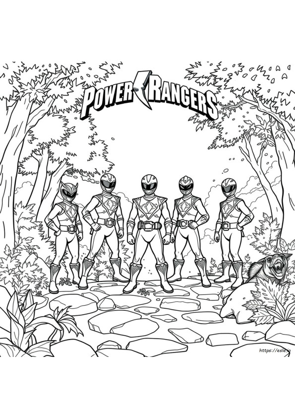 Printable Power Rangers Dino Charge Coloring Pages