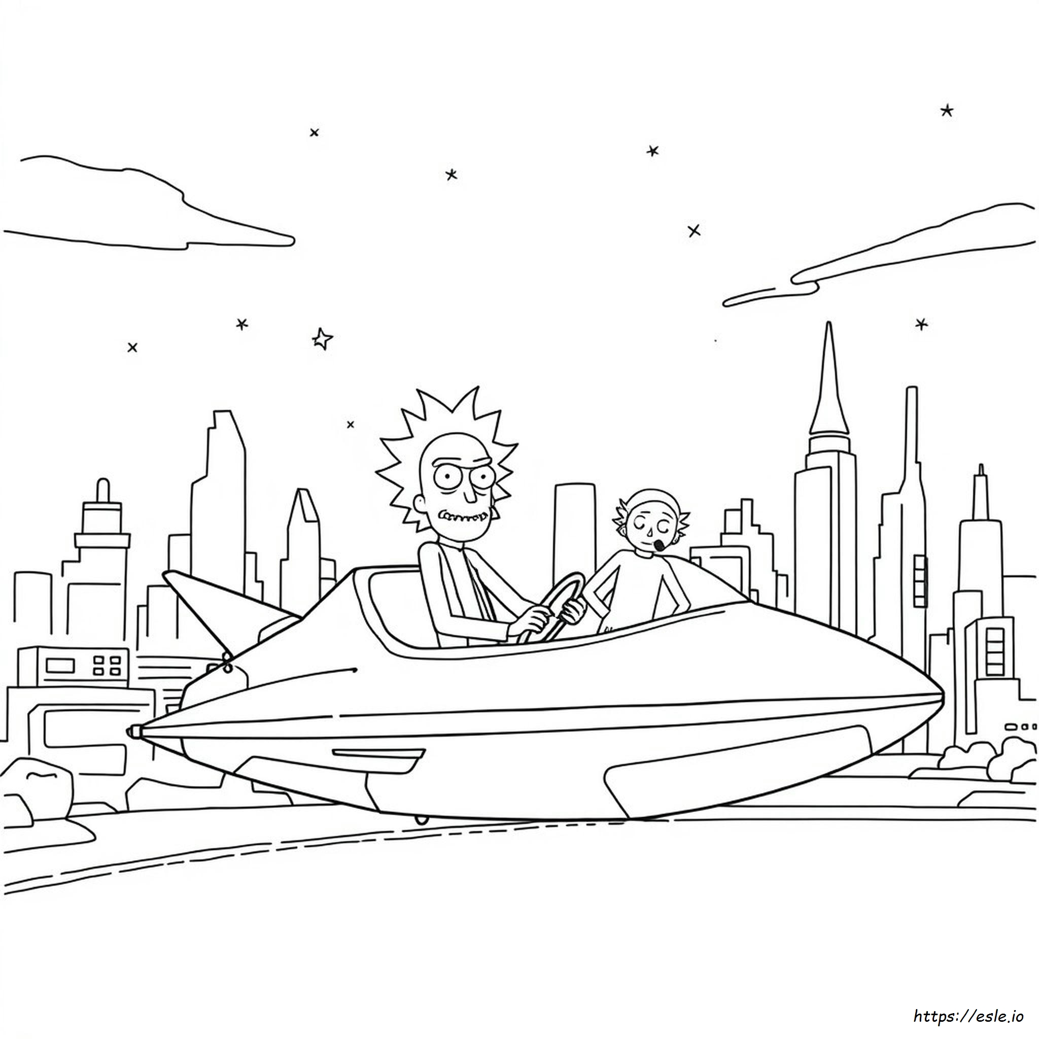 Rick And Morty Colouring