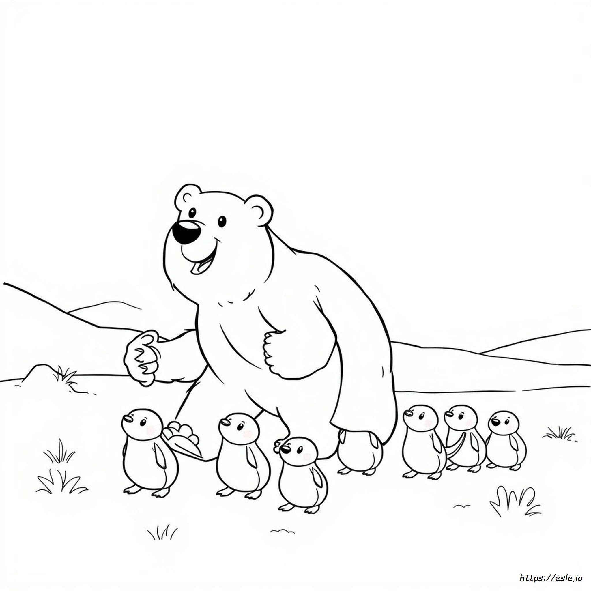 Grizzy And The Lemmings Coloring Page