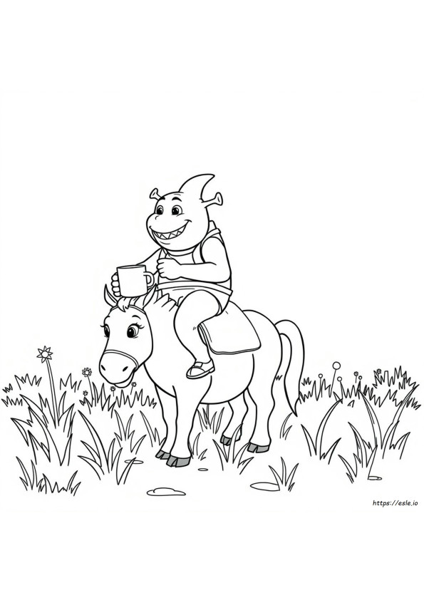Shrek Ausmalbild