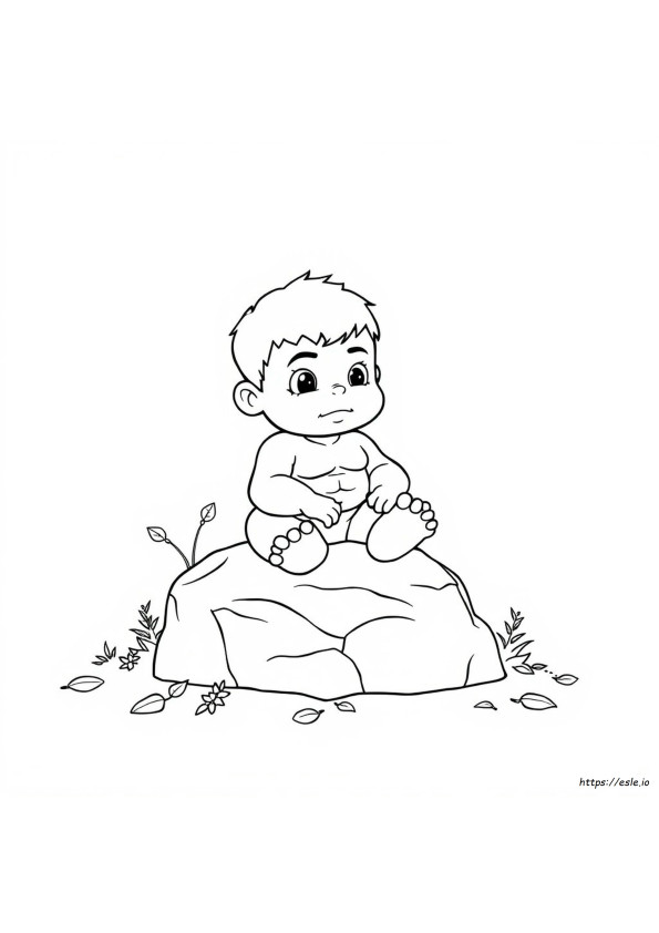 Kleurplaten Geanimeerde Baby Hulk Om In Te Kleuren