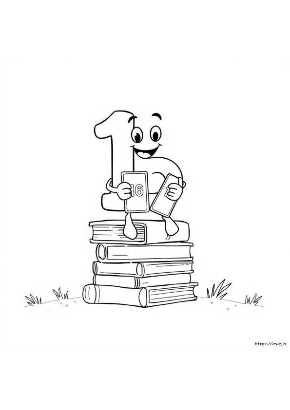 Number 16 Coloring Page