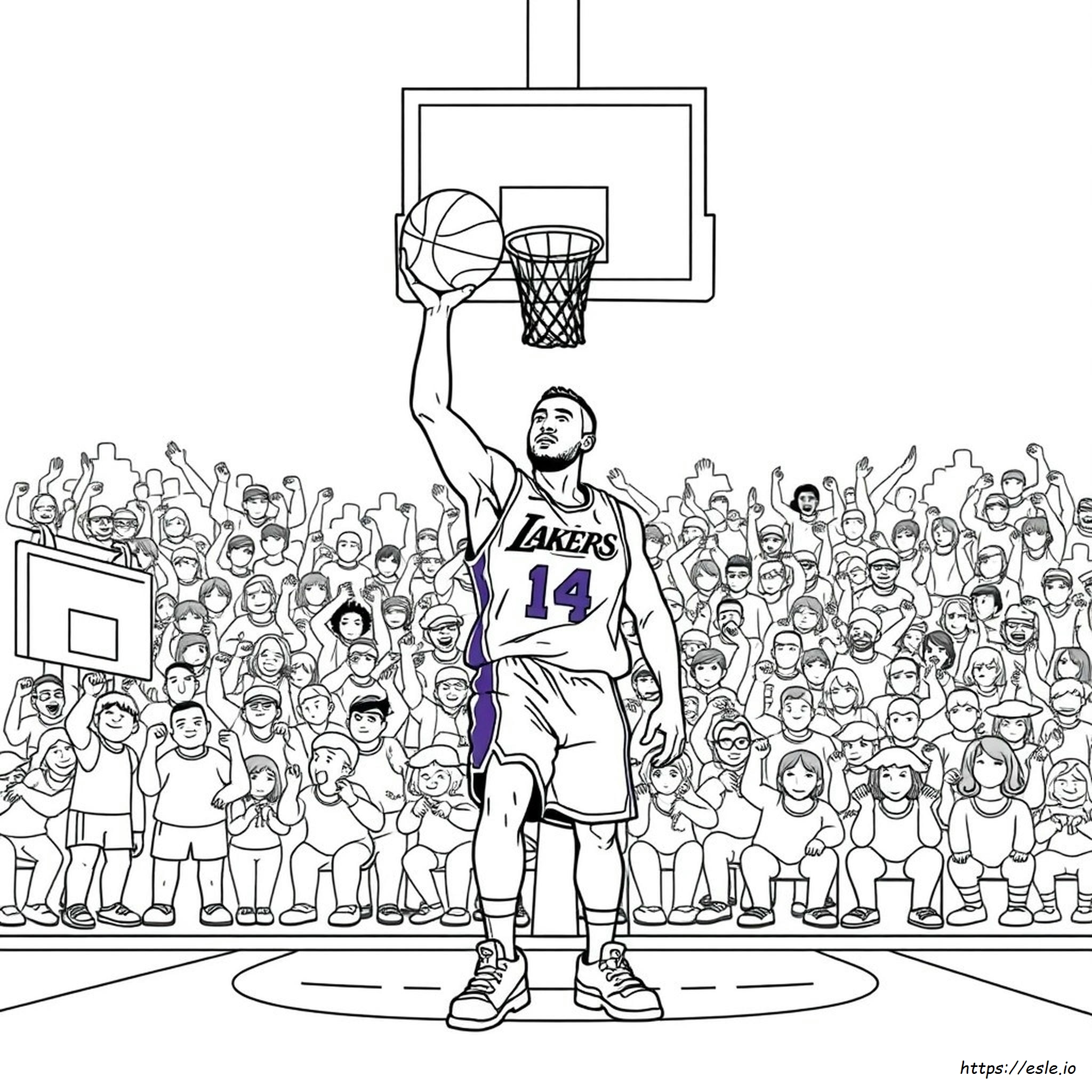 Dibujos De Los Lakers Para Colorear