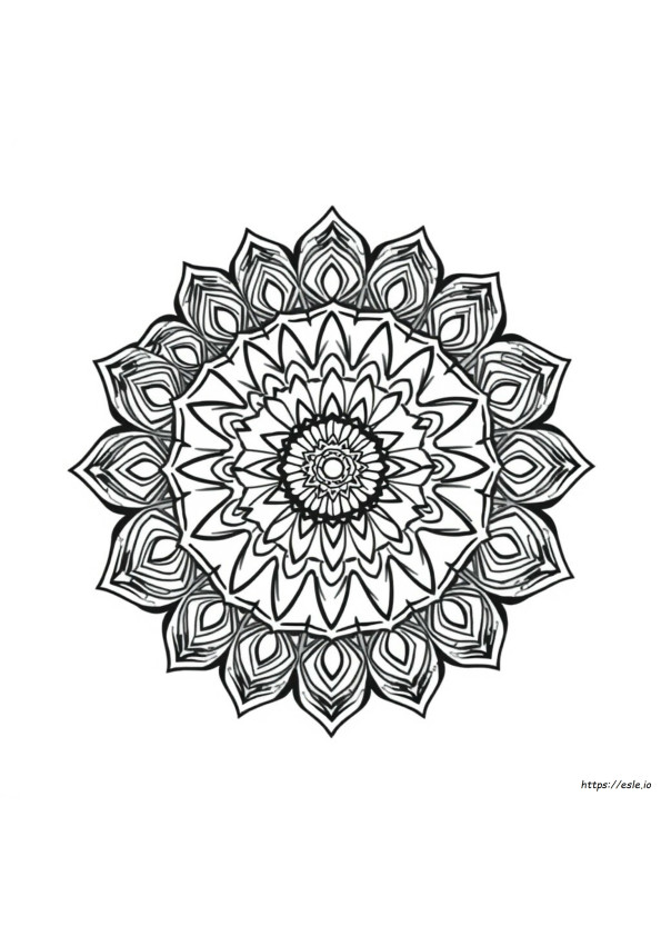 Dificiles Mandala Coloring Pages Mandalas Para Colorear